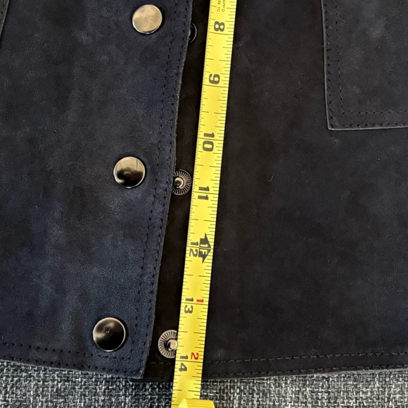 Urban Outfitters Charcoal Suede A-Line Skirt - Picture 8 of 11